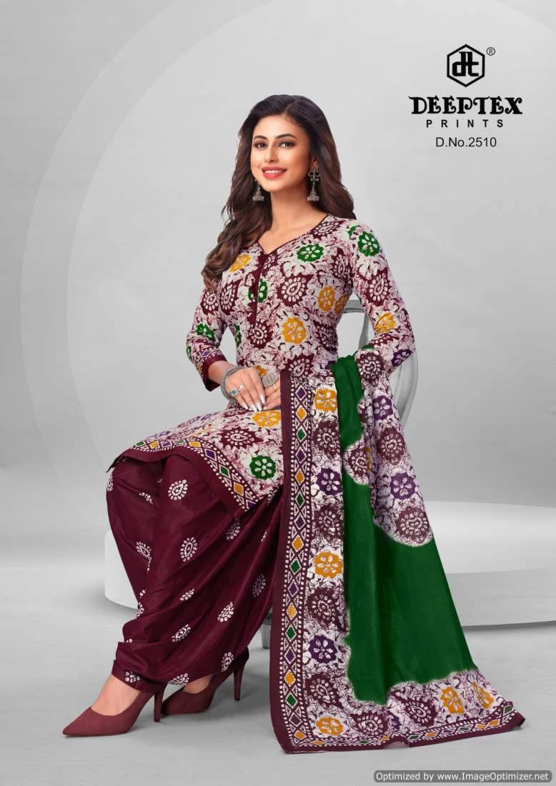 Deeptex Batic Plus Vol 25 Cotton Wholesale Salwar Suit Catalog — Wholesale Salwar Suits, Deeptex wholesale from Surat — view 9